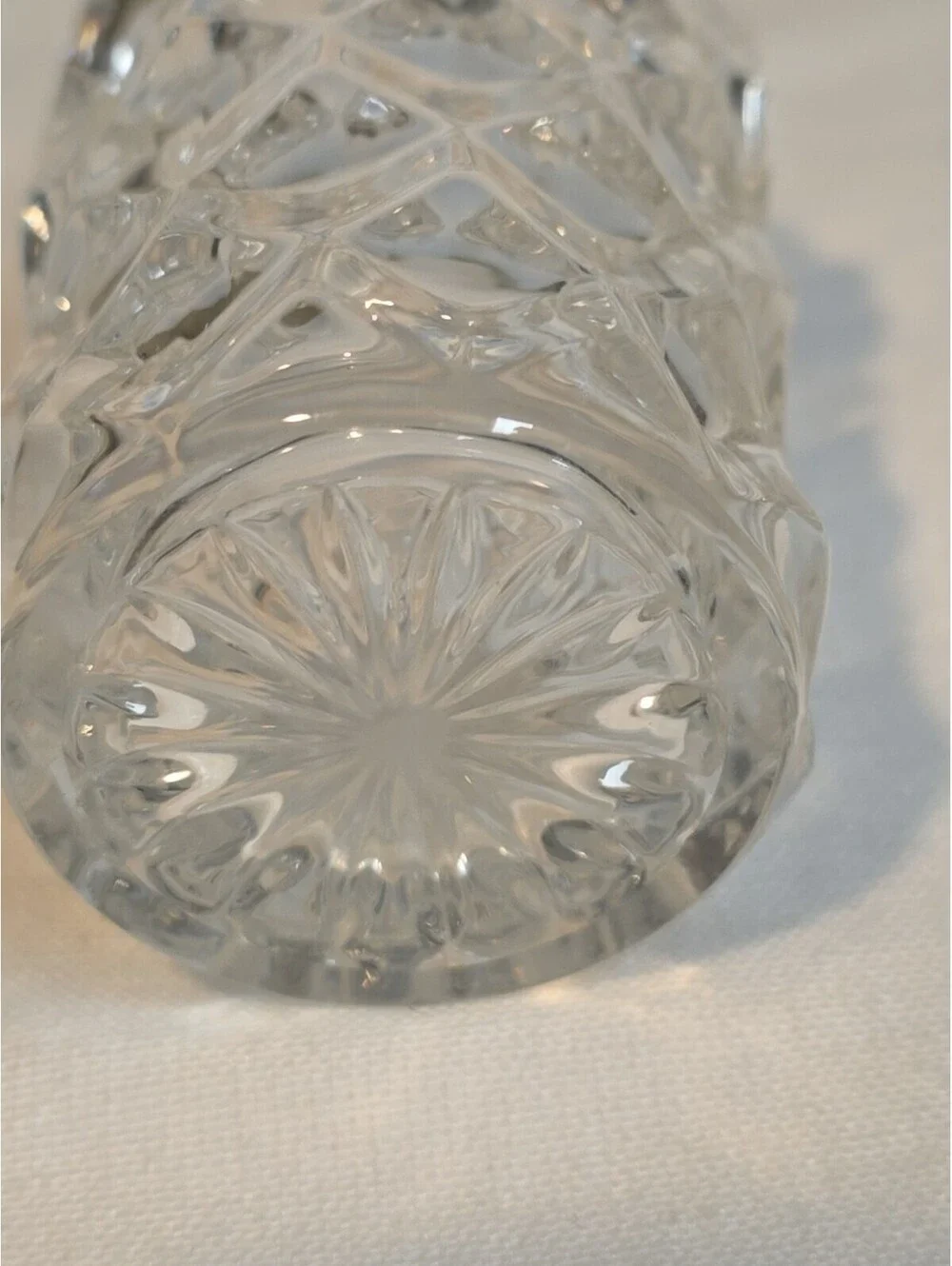 Vintage Fostoria American Glass Toothpick Holder Cube Design